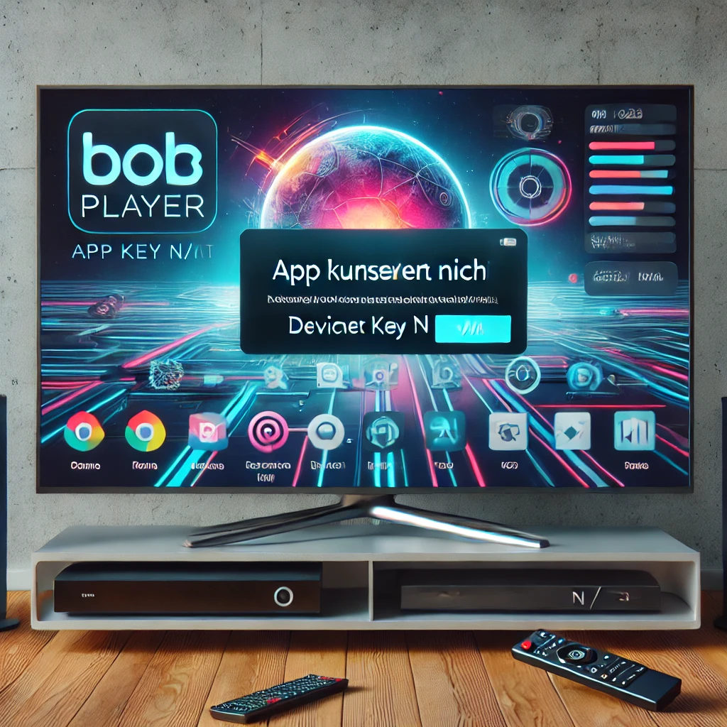 Smart TV zeigt BOB Player Fehler „App funktioniert nicht“ oder „Device Key N/A“ – Anleitung zur Fehlerbehebung und App-Reparatur