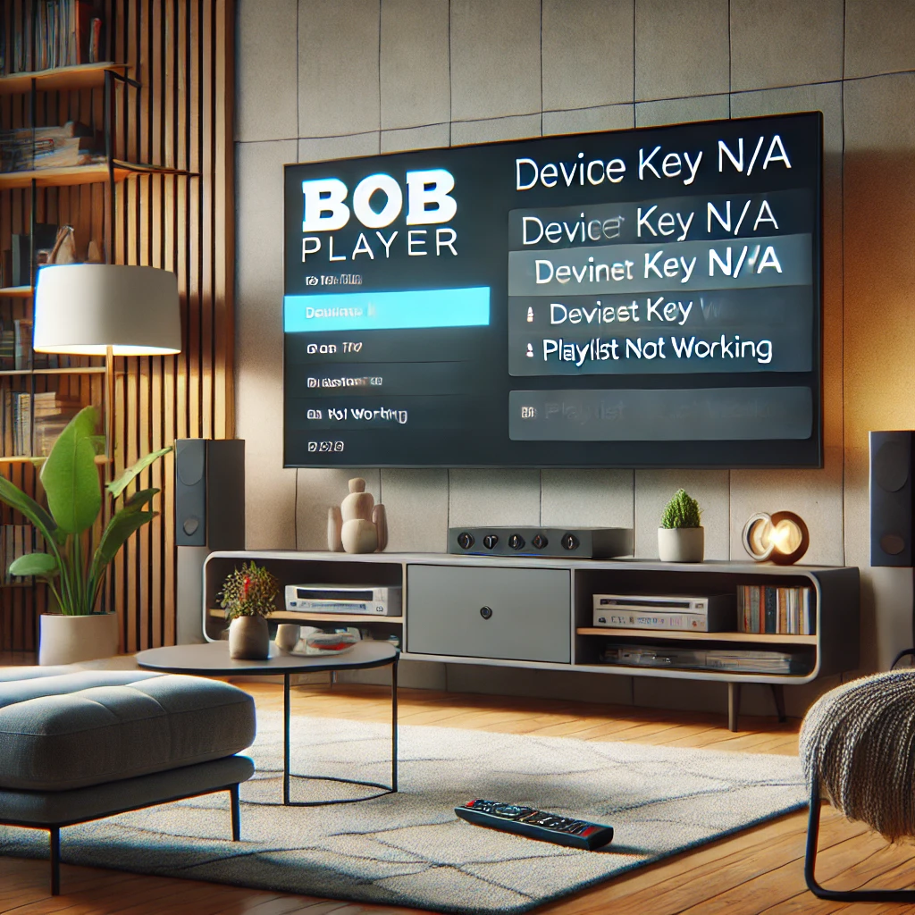 Smart TV mit BOB Player zeigt Fehler wie Device Key N/A oder Playlist funktioniert nicht – Anleitung zur schnellen Fehlerbehebung